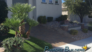 Paver driveway for a home in anthem las vegas nv
